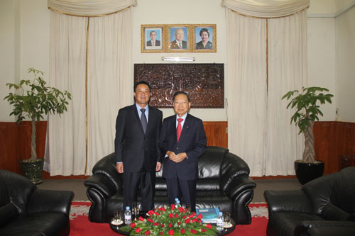 Nie Kai meets with Vice Premier and Minister of Finance of Cambodia