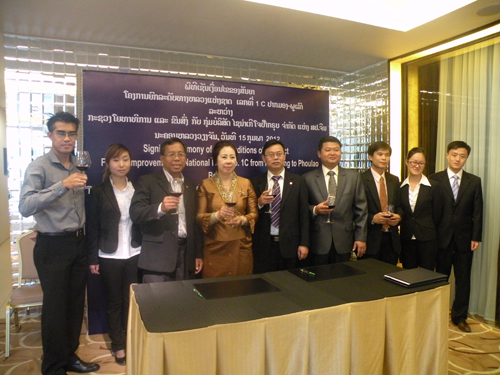 CGGC and Laos sign a contract for Road 1C Rebuild Project