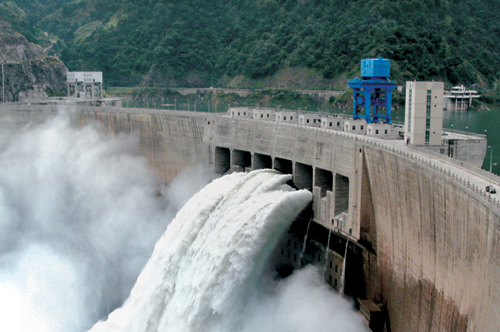 Ertan Hydropower Station in Sichuan (China)