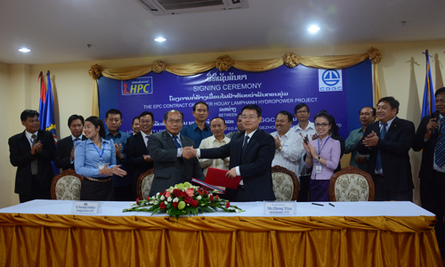 CGGC signed Hydropower EPC contract in Laos