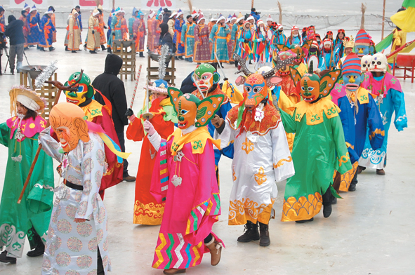 Mongolian religious dance