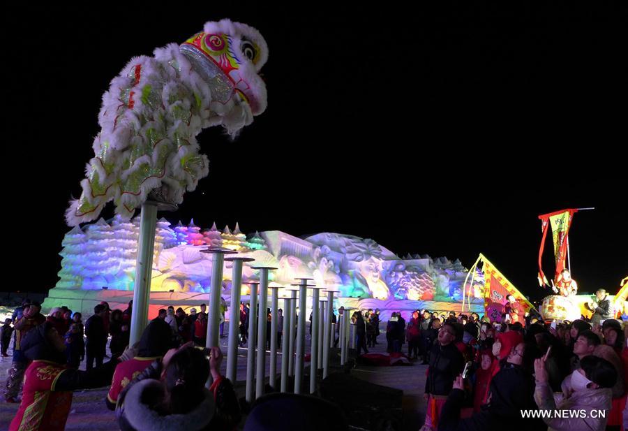 Ice and Snow Lantern Fair held in N China