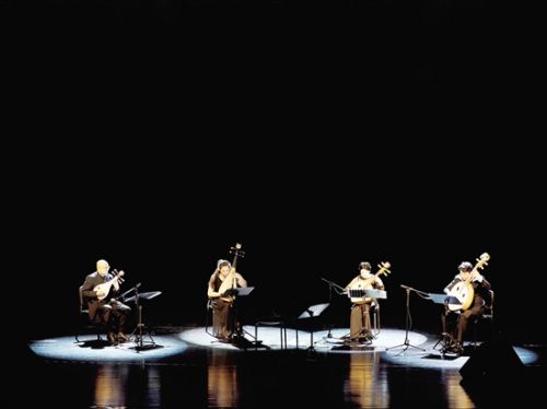 Traditional Chinese music quartet in Baotou