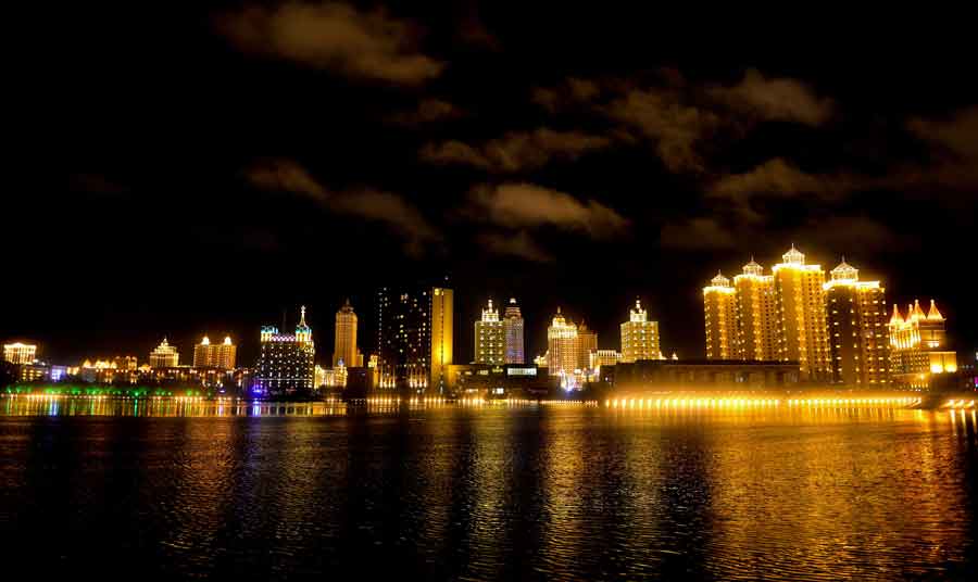 Night scene in Manzhouli