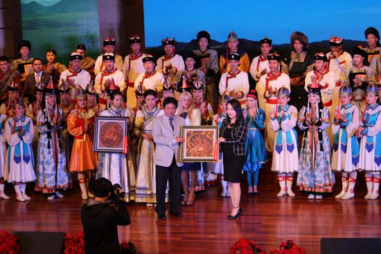 Students of Chinese, Mongolian and Russian universities assemble for arts Naadam