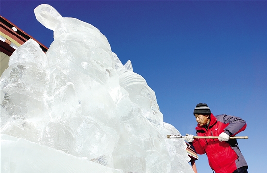 Countdown to snow and ice festival in N China