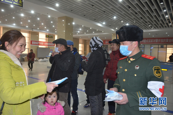 Inner Mongolia border guards stay put even in a sandstorm