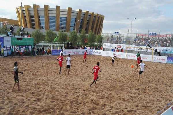 Iran wins gold at beach soccer final