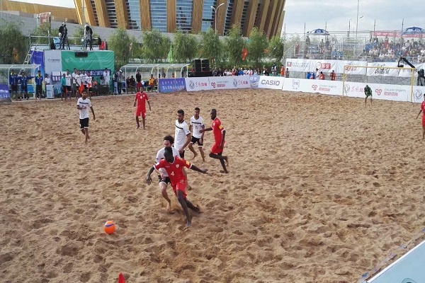 Iran wins gold at beach soccer final