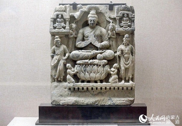 Gandhara Buddha statues exhibited in Inner Mongolia