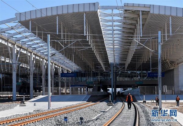 Hohhot high-speed railway nears completion