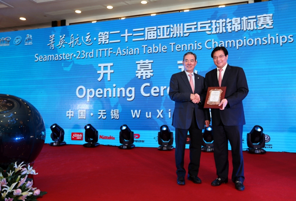 Asian Table Tennis Championships kick off in Wuxi