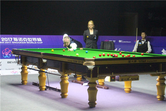 China hits ground running at snooker World Cup