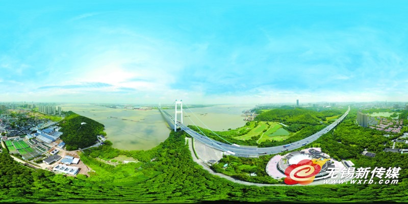 A panorama view of Wuxi splendor