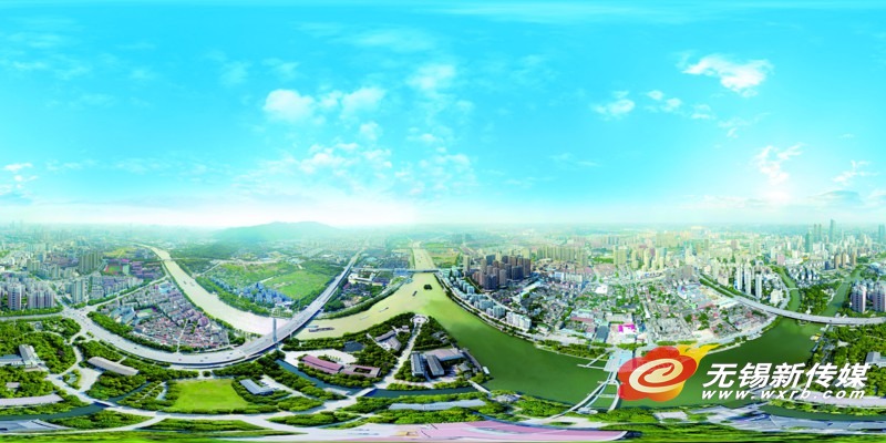 A panorama view of Wuxi splendor