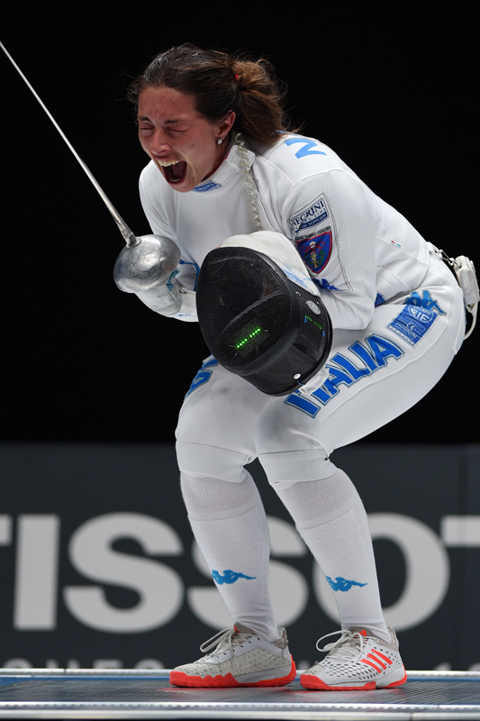 Italian fencing star wins individual title at World Fencing Championships