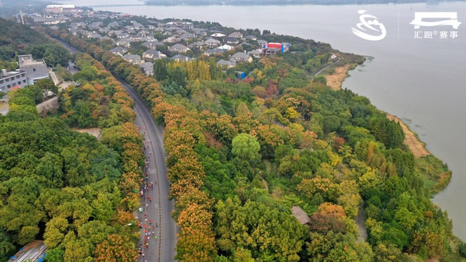 Runners enjoy autumn landscapes in Lihu Lake Intl Half Marathon