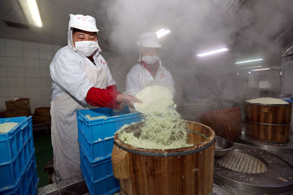 Traditional rice cakes add to festive atmosphere