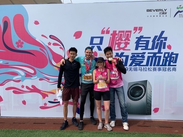 Hannah's first marathon in China