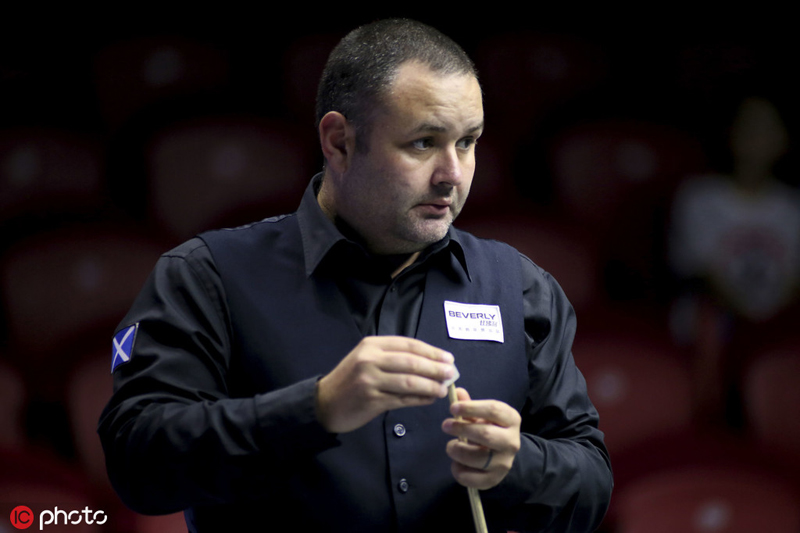 John Higgins and Stephen Maguire of Scotland