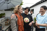 Foreign journalists in Zhangjiagang