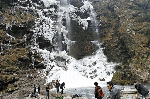 Ice spring wonder emerged in Sandie Spring