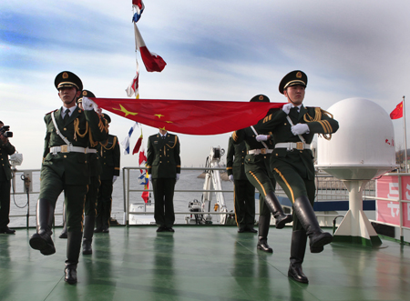 Dandong's first heavy patrol boat returns