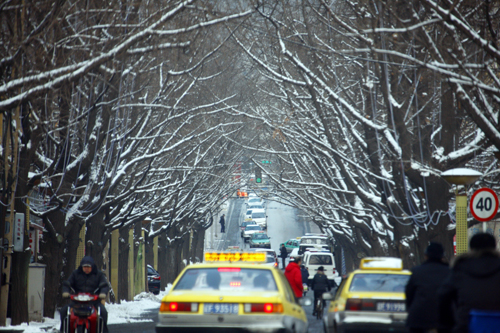 First snow this winter