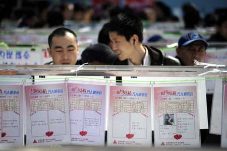 Chinese singles flock to blind-date market