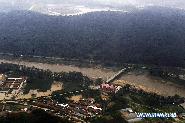 Rain-triggered flood ravaging Dandong City, NE China's Liaoning