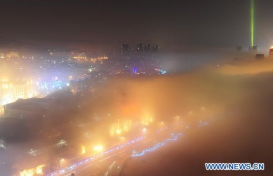 Thick fog shrouds large parts of China