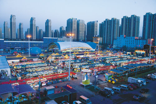 Authentic snack foods at Shenyang night market