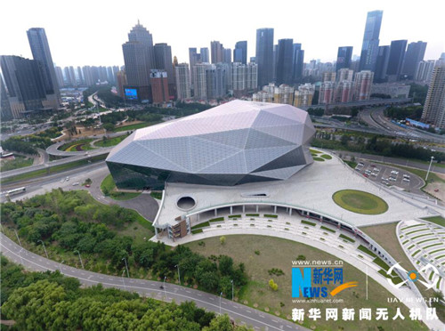 Drone provides aerial view of Shenyang