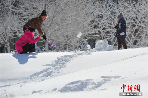 Snowstorm hits Shenyang