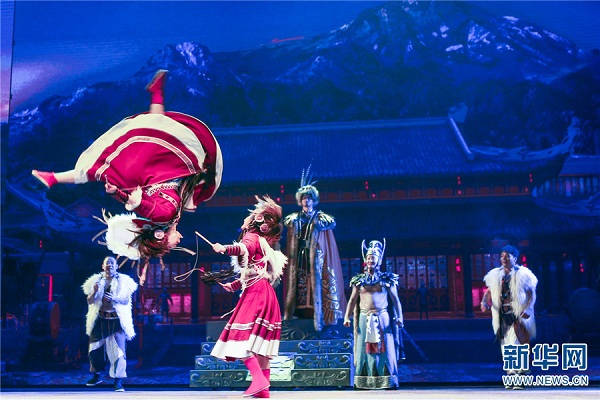 Dongba drama <EM>Xueshan Shenhua</EM> performed in Lijiang