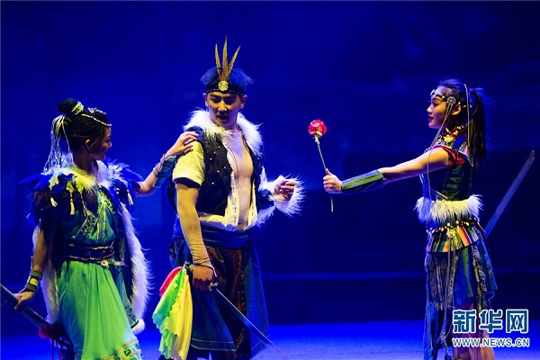 Dongba drama <EM>Xueshan Shenhua</EM> performed in Lijiang