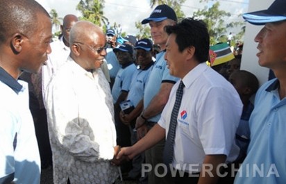 Mozambique President Attends Ceremony of Water Distribution Centre Project