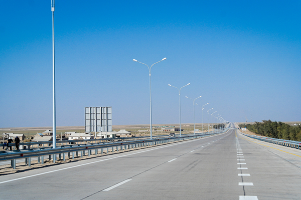 West China highway across Kazakhstan