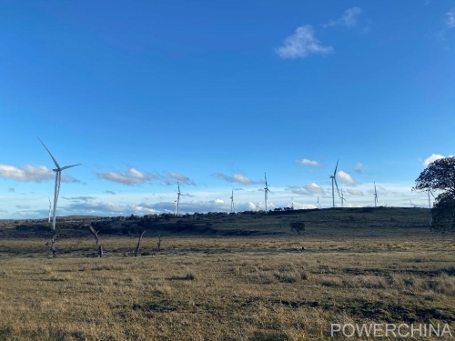 Australian wind farm powers ahead generating electricity