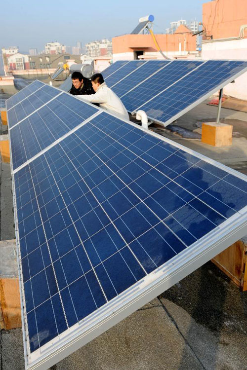 China's 1st individual user of grid-connected photovoltaic power