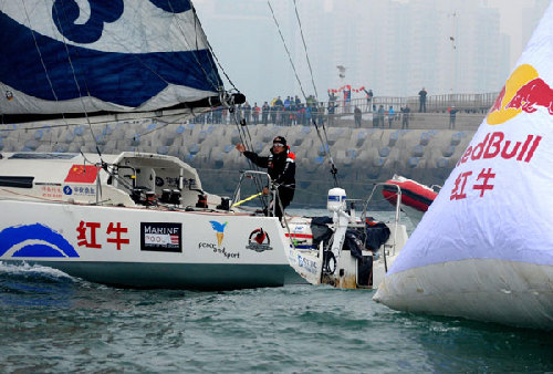 Guo Chuan back home after successful non-stop solo sail around world