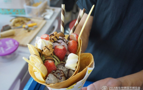 Domestic cuisine in 2014 Qingdao International Horticultural Exposition