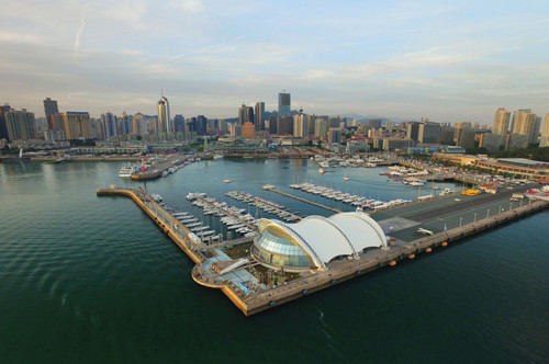 The beauty of Qingdao's coastal skyline