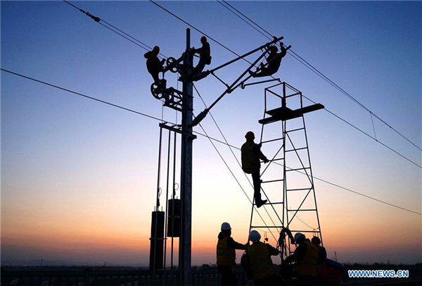 Jinan-Qingdao high-speed railway under construction