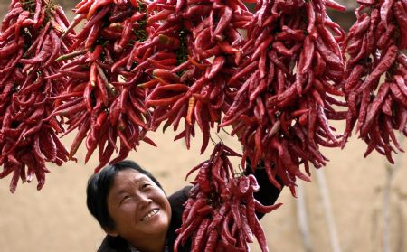 Jubilant spicy foison in Shandong, E China