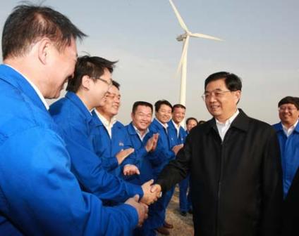 Chinese president stresses development of renewable energy