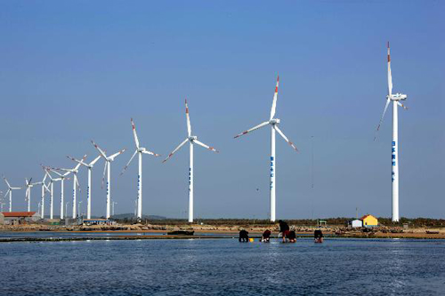 Large energy companies to invest wind power projects in Shandong