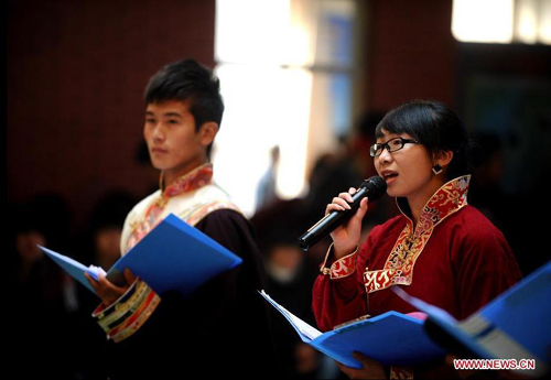 Tibetan New Year celebrated at Ji'nan Tibet Middle School