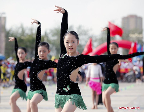 Activities held to celebrate upcoming National Fitness Day in Shandong