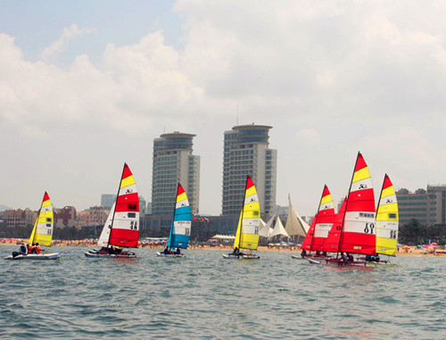 Sailing races under way in Shandong